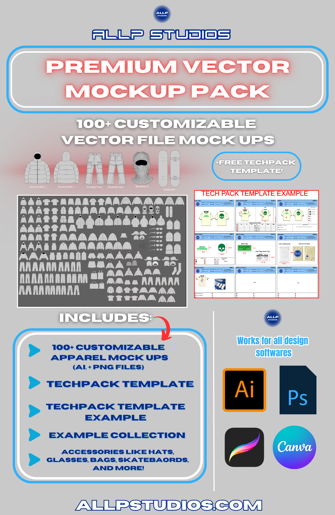 ALLP Premium Vector Mockup Pack