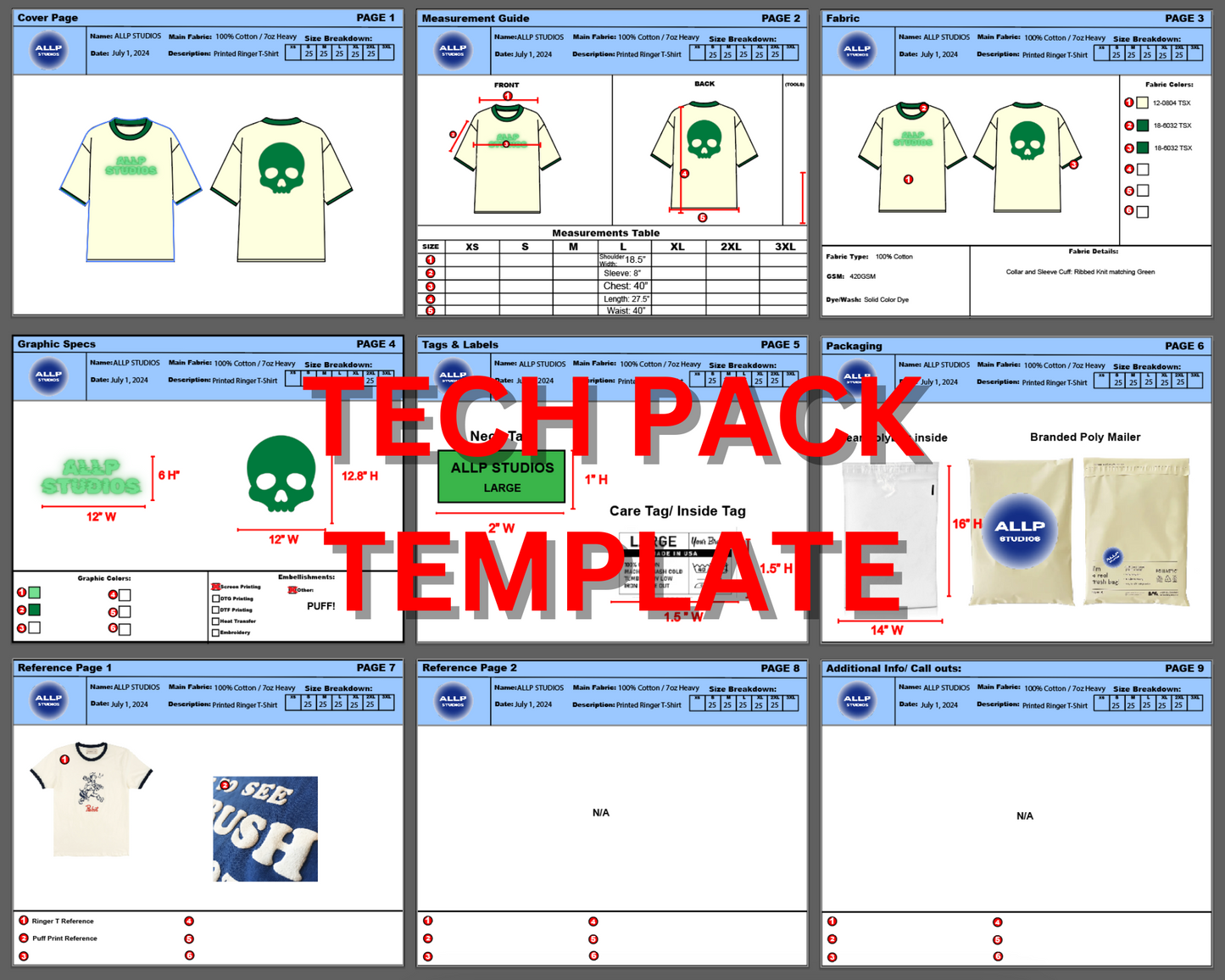 Tech Pack Template